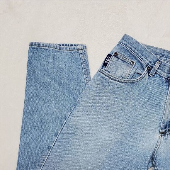 𝅺VINTAGE 1970s-80s Lee Light Distressed Stone Wash High Rise Jeans 30 - Picture 7 of 14